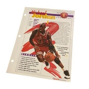 VINTAGE Michael Jordan insert